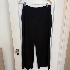 SPANX Black Wide Leg Women's Pants - Petite length